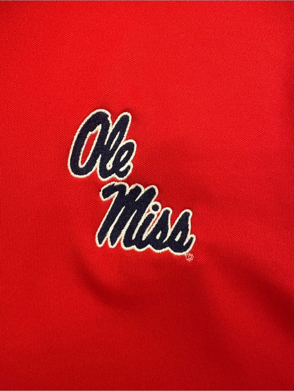 Under Armour Ole Miss Rebels HeatGear Polo Shirt Red Men’s Small NCAA Golf Polo - Picture 5 of 8